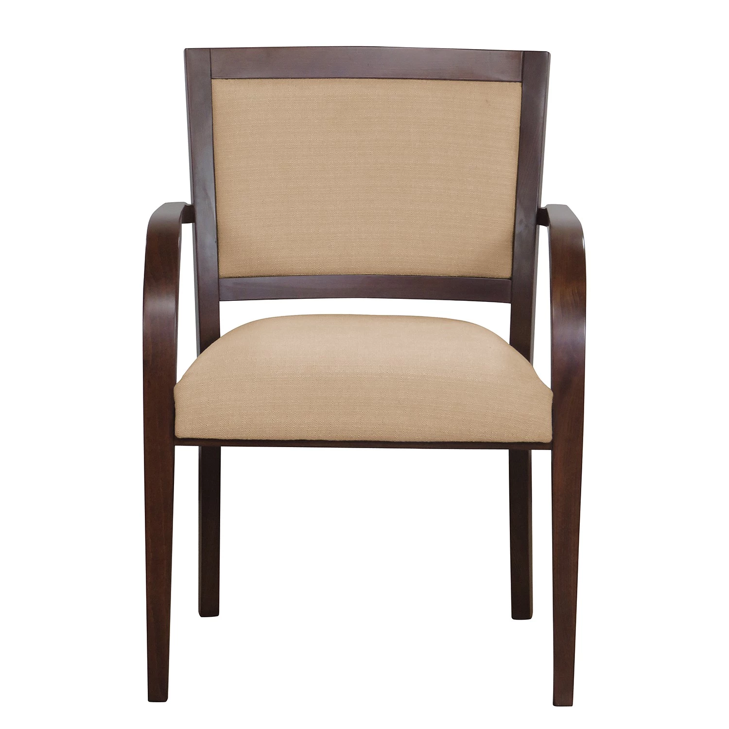 Norrwood Armlehnenstuhl Prado - Strukturstoff / Buche massiv - Camel / Nussbaum 2 Norrwood Armlehnenstuhl Prado - Strukturstoff / Buche massiv - Camel / Nussbaum – Bild 2