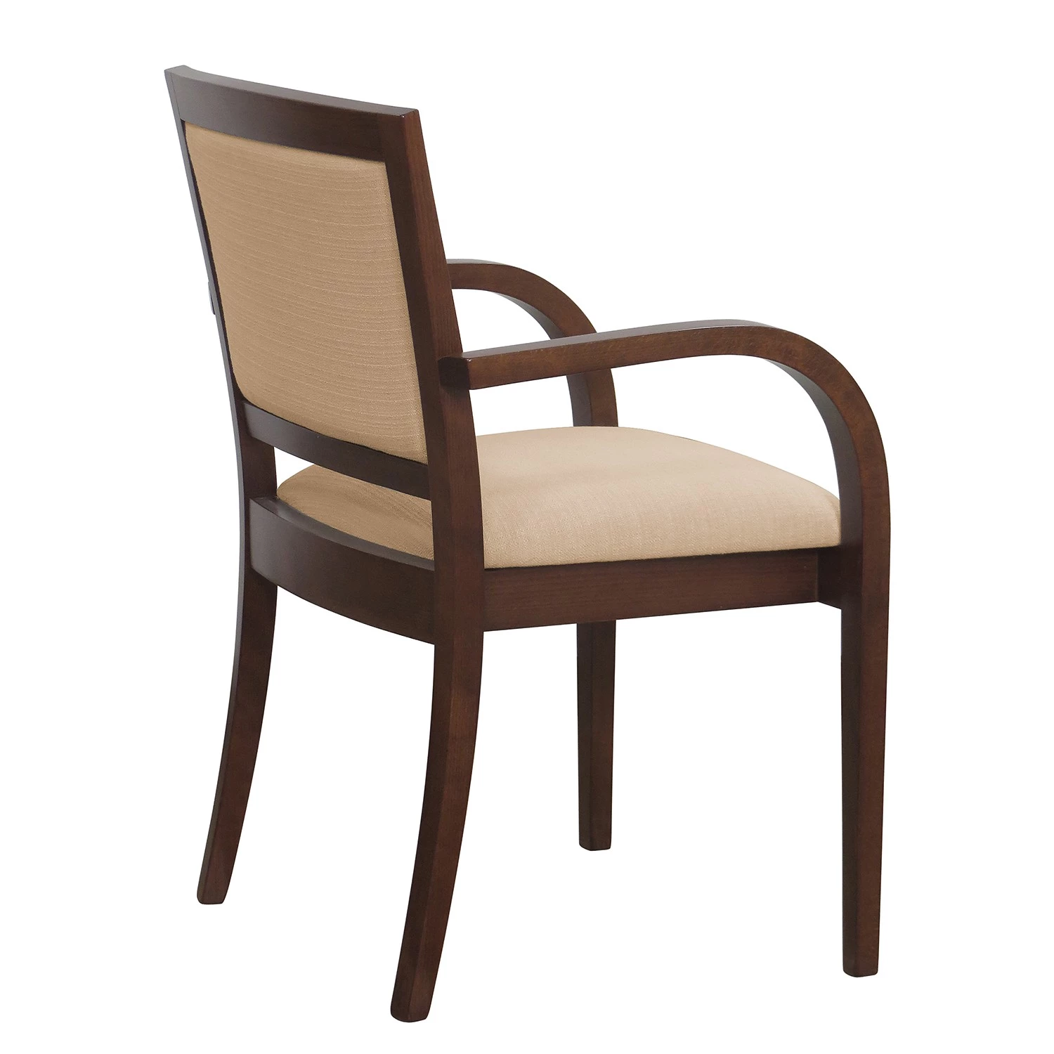 Norrwood Armlehnenstuhl Prado - Strukturstoff / Buche massiv - Camel / Nussbaum 4 Norrwood Armlehnenstuhl Prado - Strukturstoff / Buche massiv - Camel / Nussbaum – Bild 4