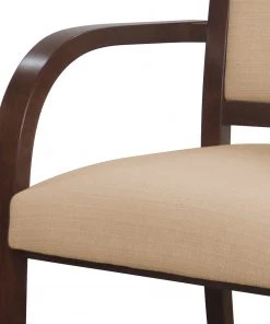 Norrwood Armlehnenstuhl Prado - Strukturstoff / Buche massiv - Camel / Nussbaum 15 Norrwood Armlehnenstuhl Prado - Strukturstoff / Buche massiv - Camel / Nussbaum -Deutschland Stühle Verkaufs-Shop 1000274342 210709 14181200314 DETAILS P000000001000274342