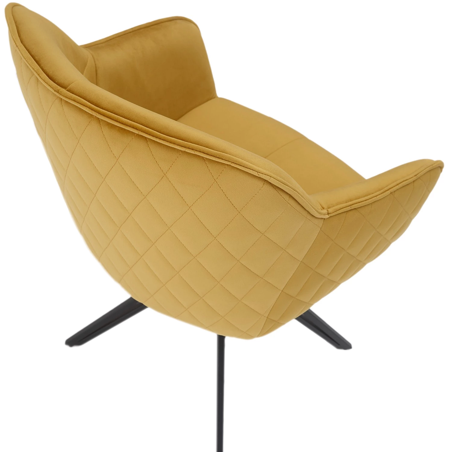 Red Living Armlehnenstuhl Cancun (2er-Set) - Samt / Eisen - Gold / Schwarz 3 Red Living Armlehnenstuhl Cancun (2er-Set) - Samt / Eisen - Gold / Schwarz – Bild 3