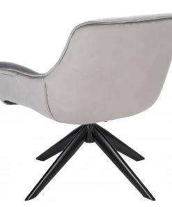 Ars manufacti Relaxsessel Arca - Samt / Metall - Grau / Schwarz -Deutschland Stühle Verkaufs-Shop 1000274878 220818 032 DETAILS P000000001000274878