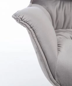 Ars manufacti Relaxsessel Arca - Samt / Metall - Grau / Schwarz -Deutschland Stühle Verkaufs-Shop 1000274878 220818 035 DETAILS P000000001000274878