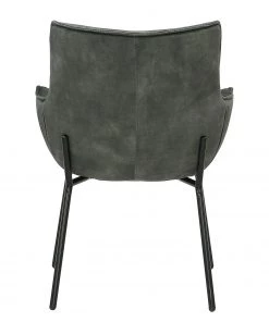 Loftscape Armlehnenstuhl Betty - Samt / Metall - Vintage Grau / Schwarz -Deutschland Stühle Verkaufs-Shop 1000274879 220107 103356000147 DETAILS P000000001000274879