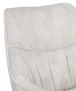 Ars manufacti Relaxsessel Belton - Samt / Metall - Creme / Schwarz -Deutschland Stühle Verkaufs-Shop 1000274880 220107 103355000144 DETAILS P000000001000274880