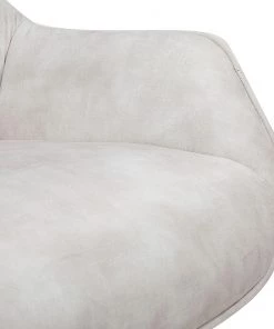 Ars manufacti Relaxsessel Belton - Samt / Metall - Creme / Schwarz -Deutschland Stühle Verkaufs-Shop 1000274880 220107 103355000155 DETAILS P000000001000274880