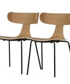 Red Living Esszimmerstuhl Canella (2er-Set) - Esche Hell