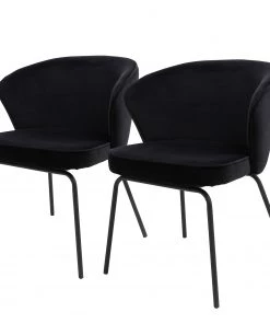 Red Living Polsterstuhl Bird II (2er-Set) - Schwarz