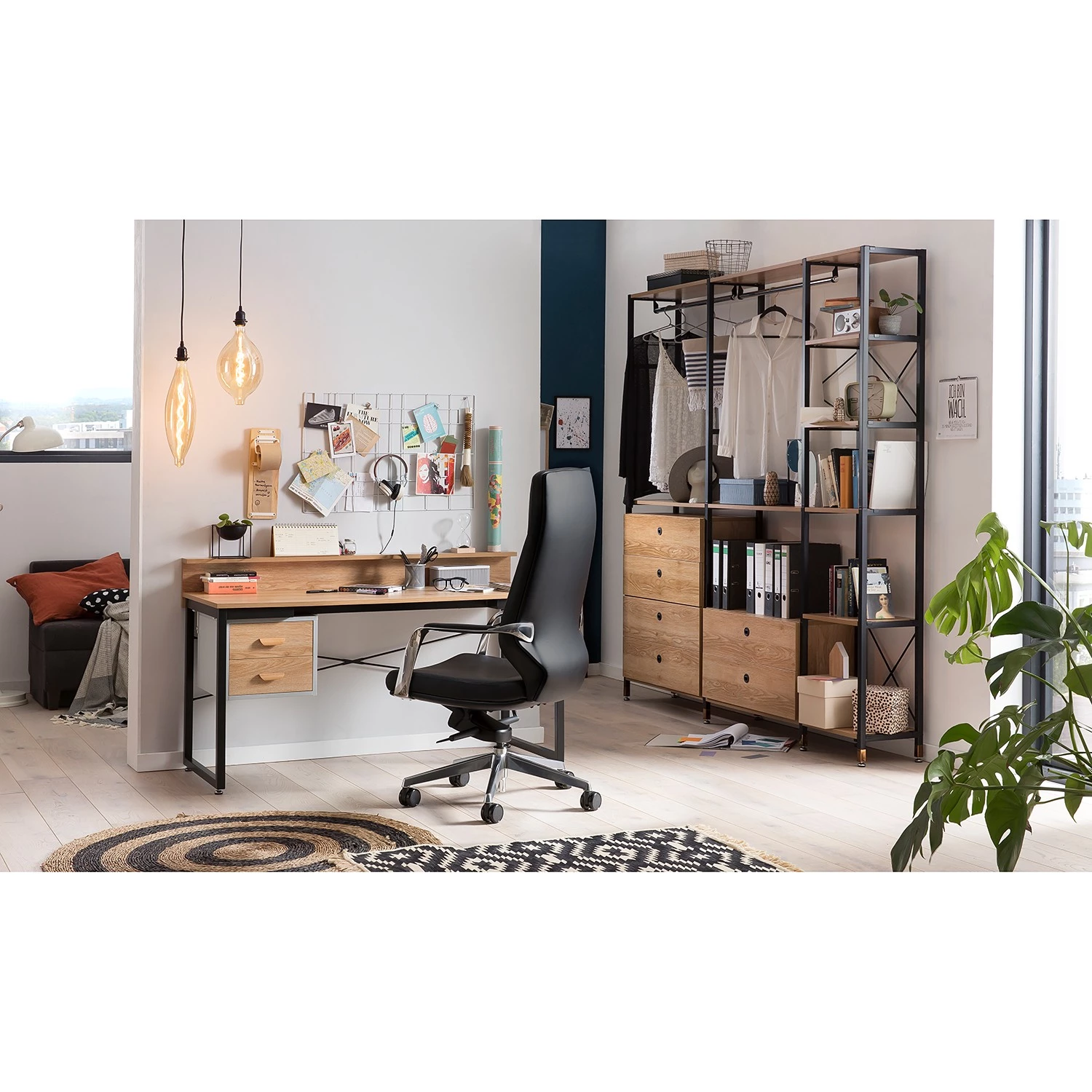 Loftscape Bürostuhl Maia - Kunstleder / Aluminium - Schwarz / Silber 2 Loftscape Bürostuhl Maia - Kunstleder / Aluminium - Schwarz / Silber – Bild 2