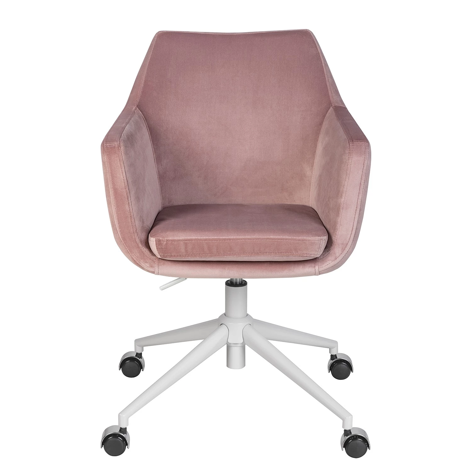 Mørteens Bürodrehstuhl Nicholas IV - Samt / Eisen - Altrosa / Weiß 4 Mørteens Bürodrehstuhl Nicholas IV - Samt / Eisen - Altrosa / Weiß – Bild 4