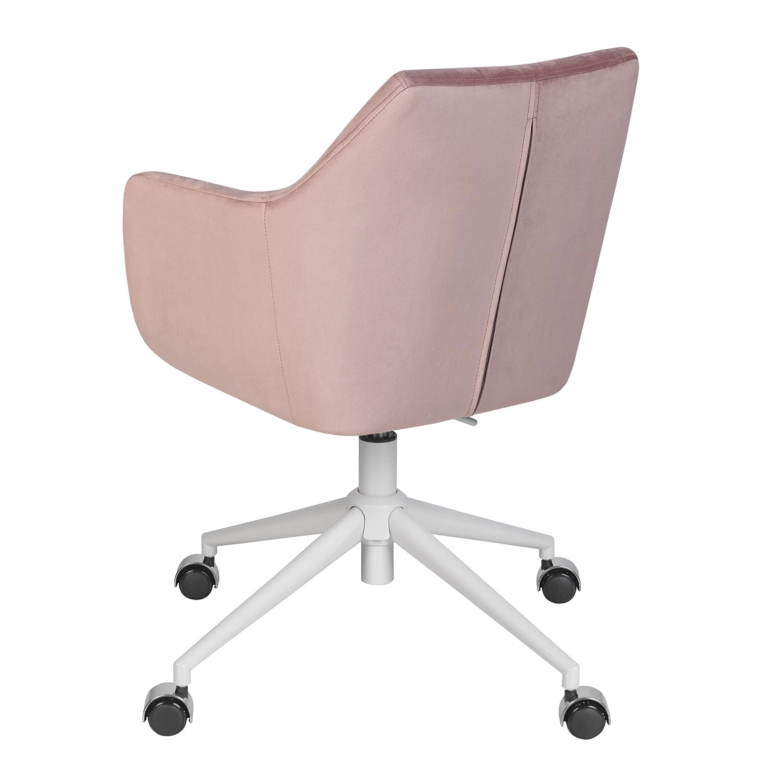 Mørteens Bürodrehstuhl Nicholas IV - Samt / Eisen - Altrosa / Weiß 5 Mørteens Bürodrehstuhl Nicholas IV - Samt / Eisen - Altrosa / Weiß – Bild 5