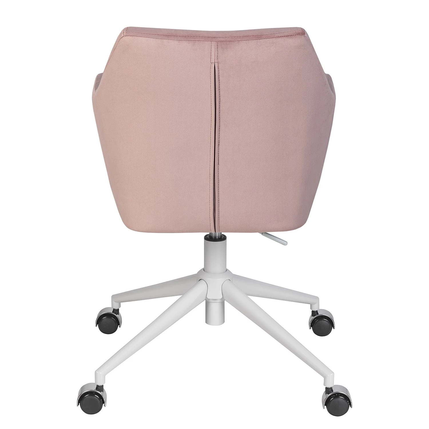 Mørteens Bürodrehstuhl Nicholas IV - Samt / Eisen - Altrosa / Weiß 6 Mørteens Bürodrehstuhl Nicholas IV - Samt / Eisen - Altrosa / Weiß – Bild 6