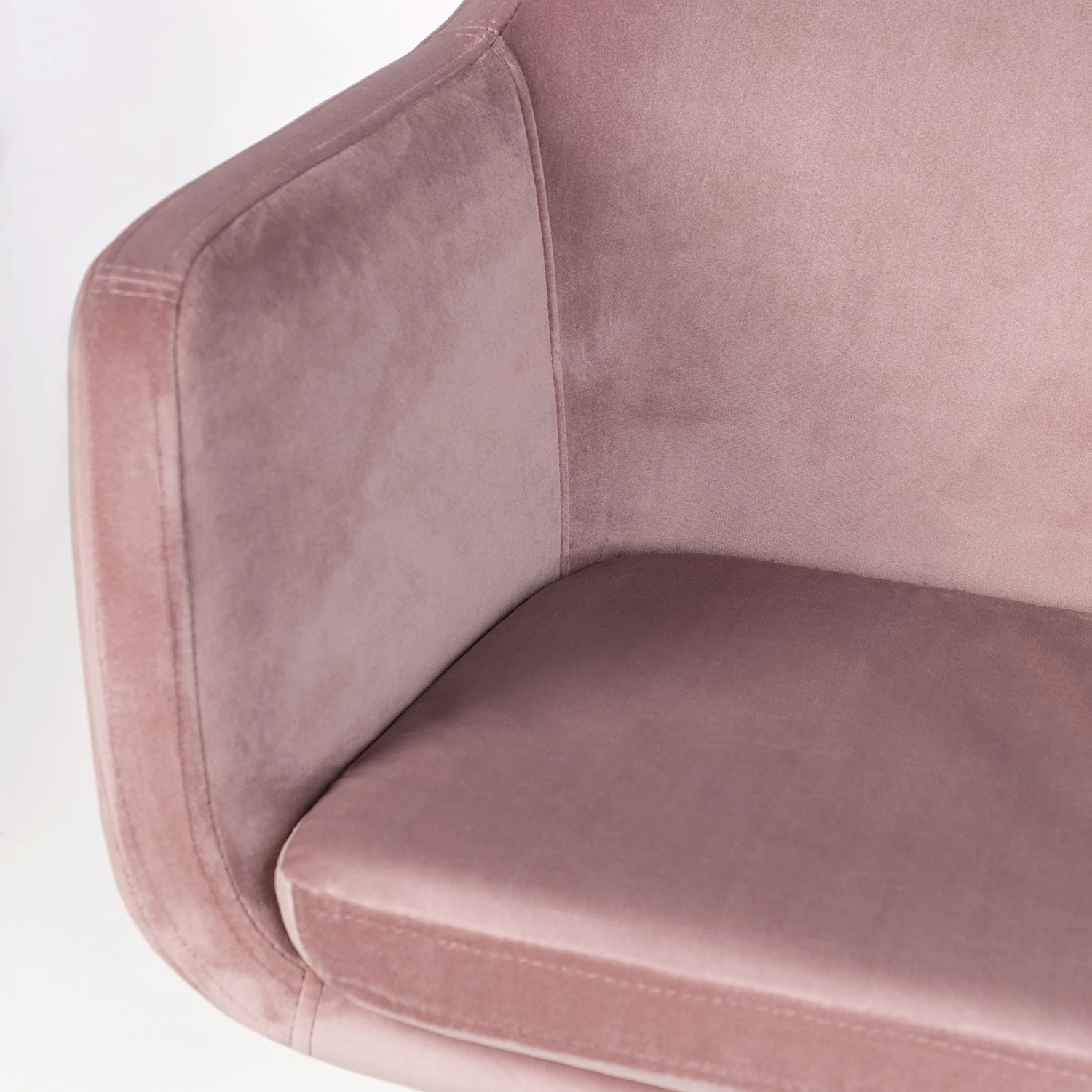 Mørteens Bürodrehstuhl Nicholas IV - Samt / Eisen - Altrosa / Weiß 11 Mørteens Bürodrehstuhl Nicholas IV - Samt / Eisen - Altrosa / Weiß – Bild 11