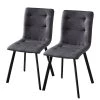 Norrwood Esszimmerstuhl Jana (2er-Set) - Dunkelgrau