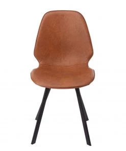 Norrwood Esszimmerstuhl Galway - Kunstleder / Edelstahl - Cognac / Schwarz -Deutschland Stühle Verkaufs-Shop 1000277515 210630 10340800052 DETAILS P000000001000277515