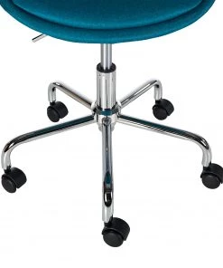 Mørteens Bürodrehstuhl Aledas - Webstoff Cors: Petrol - Chrom glänzend -Deutschland Stühle Verkaufs-Shop 1000277859 220505 035 DETAILS P000000001000277859