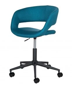 Mørteens Bürostuhl Buggio - Webstoff Cors: Petrol - Schwarz