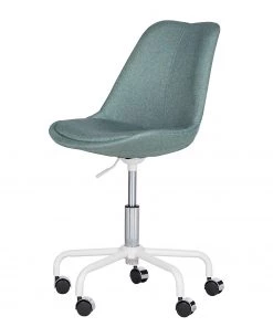 Mørteens Bürodrehstuhl Aledas - Webstoff Cors: Mintgrau - Weiß