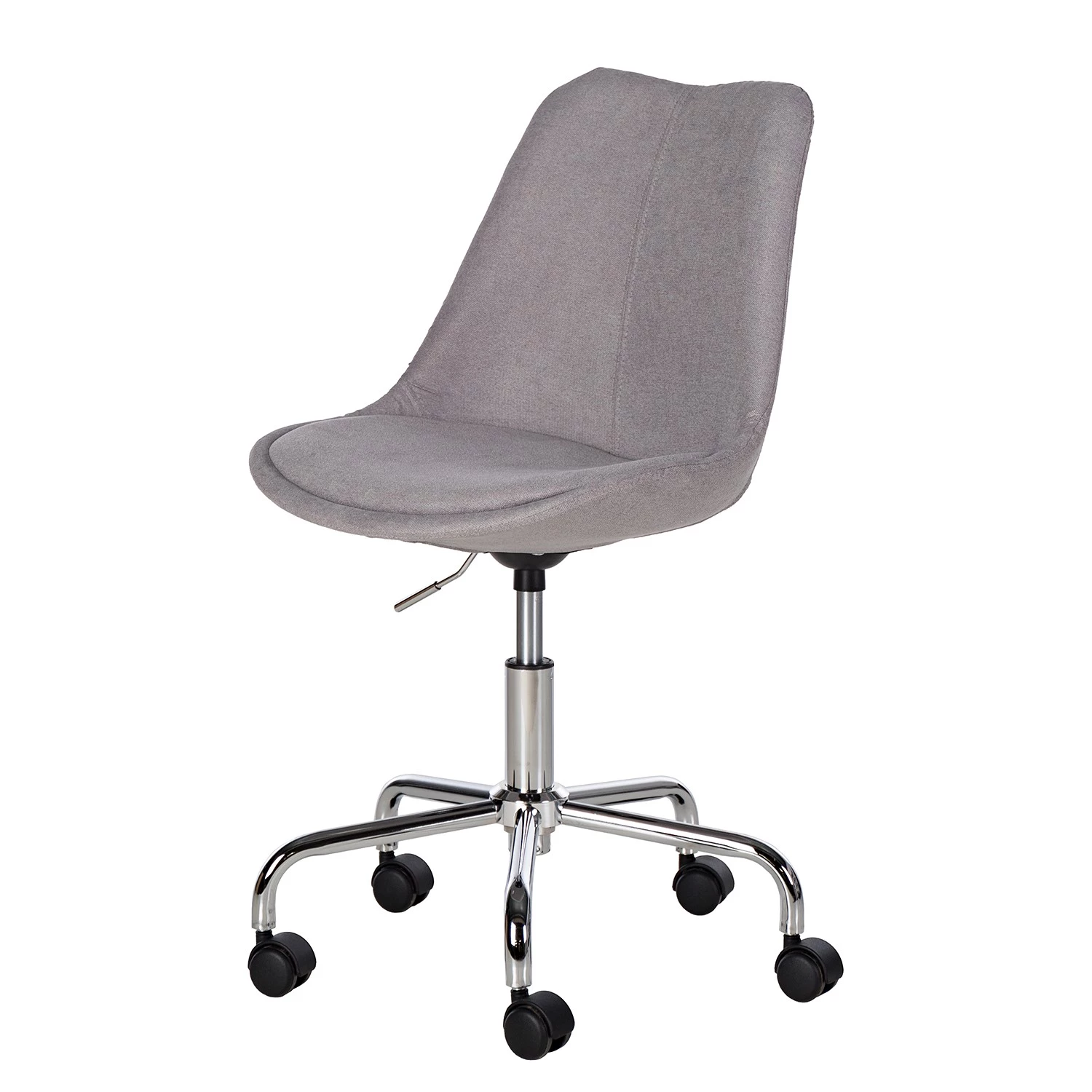 Mørteens Bürodrehstuhl Aledas II - Hellgrau - Chrom glänzend 1 Mørteens Bürodrehstuhl Aledas II - Hellgrau - Chrom glänzend