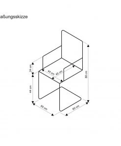 Loftscape Besucherstuhl Enrico - Apfelgrün -Deutschland Stühle Verkaufs-Shop 1000278320 210715 11270700003 SKETCH DETAILS P000000001000278320 sketch