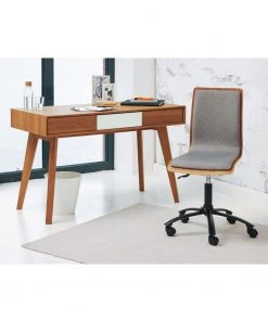 Loftscape Bürodrehstuhl Morez - Mischgewebe / Walnuss Furnier / Eisen - Grau / Walnuss / Schwarz -Deutschland Stühle Verkaufs-Shop 1000278347 210715 11270800089 MOOD DETAILS P000000001000278347 mood