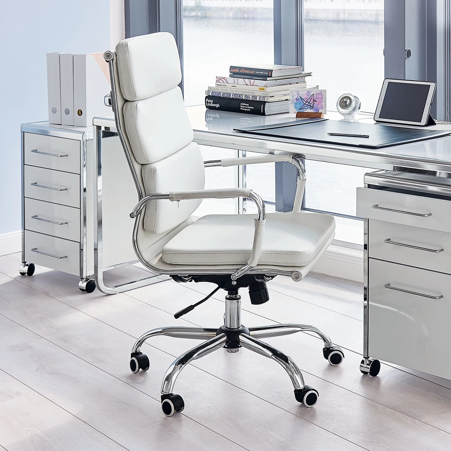 Loftscape Bürodrehstuhl Mike - Weiß 2 Loftscape Bürodrehstuhl Mike - Weiß – Bild 2