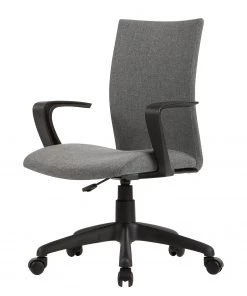 Fredriks Bürodrehstuhl Sit - Webstoff / Kunststoff - Grau / Schwarz