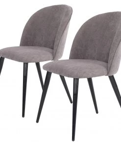 Polsterstuhl Finnea (2er-Set) - Grau