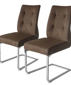 Loftscape Freischwinger Pilsen (2er-Set) - Vintage Braun