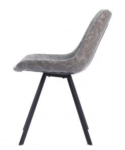 Ars manufacti Esszimmerstuhl Cielo (2er-Set) - Kunstleder / Stahl - Vintage Grau / Schwarz -Deutschland Stühle Verkaufs-Shop 1000281745 220324 040 DETAILS P000000001000281745