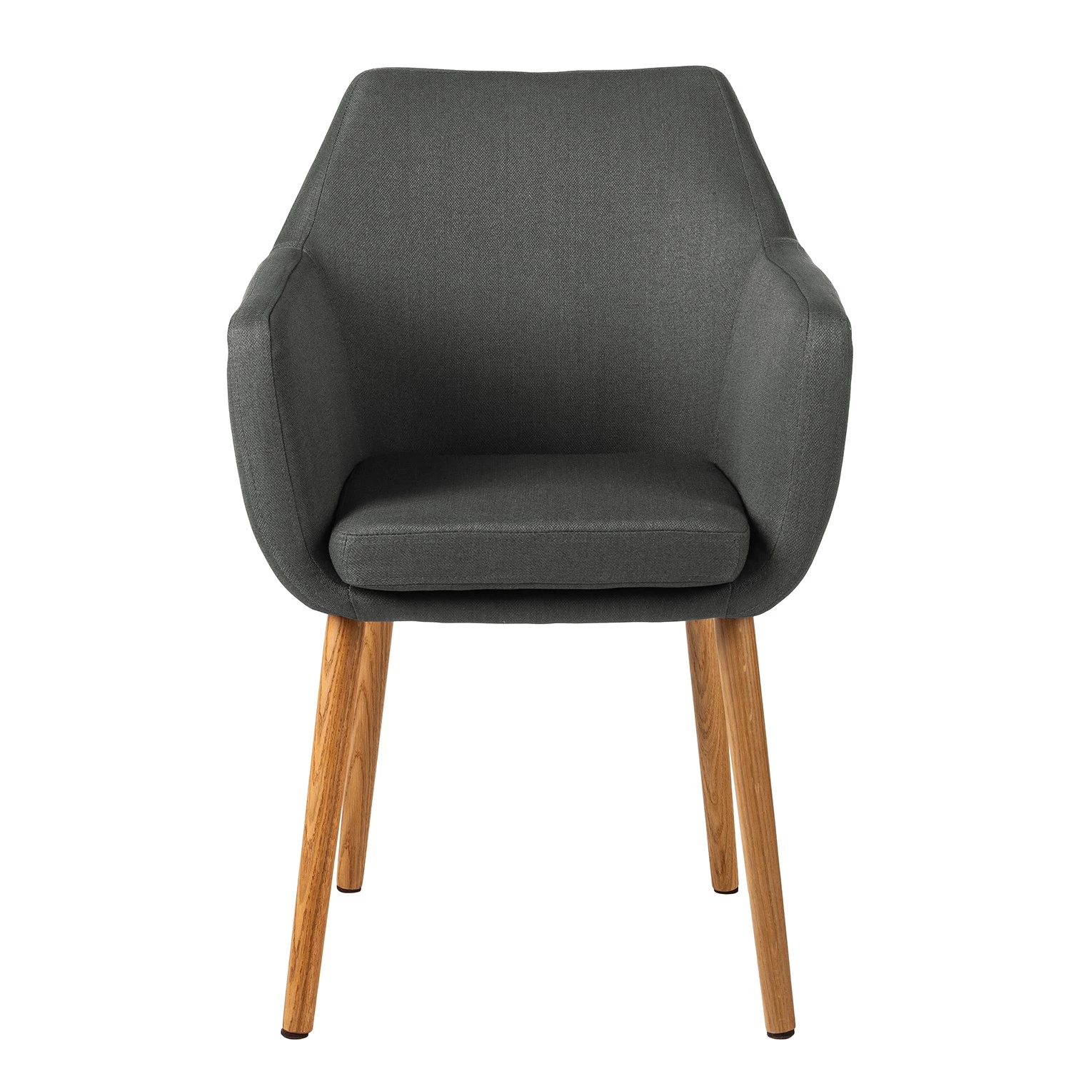 Mørteens Armlehnenstuhl Nicholas - Webstoff Cors: Dunkelgrau - 2er Set 3 Mørteens Armlehnenstuhl Nicholas - Webstoff Cors: Dunkelgrau - 2er Set – Bild 3