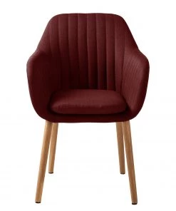 Mørteens Armlehnenstuhl Tilanda - Webstoff Cors: Dunkelrot - 2er Set -Deutschland Stühle Verkaufs-Shop 1000281924 210819 09381100276 DETAILS P000000001000281924