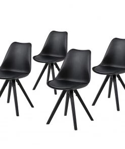 Mørteens Esszimmerstuhl Aledas - Schwarz - 4er Set