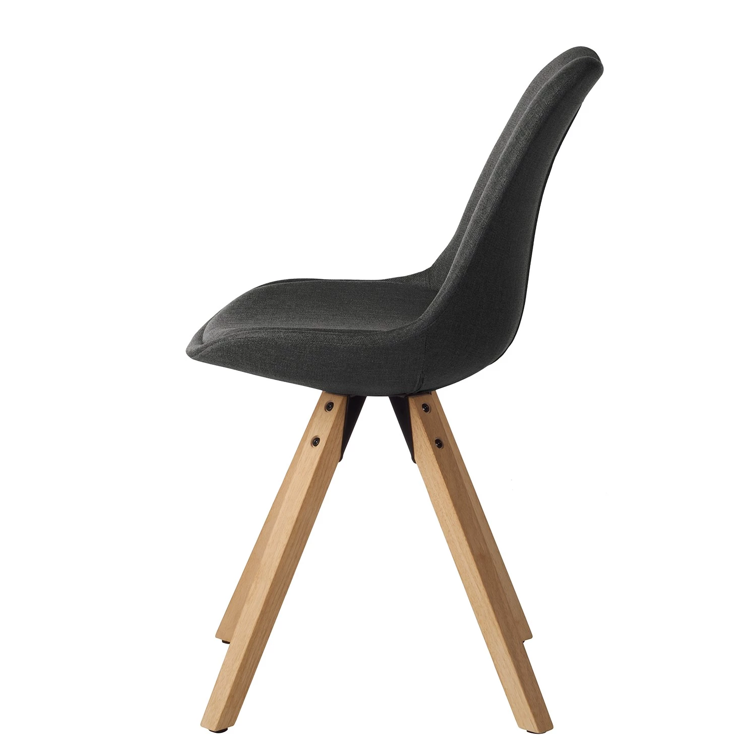 Mørteens Polsterstuhl Aledas II - Webstoff Cors: Anthrazit - 4er Set 4 Mørteens Polsterstuhl Aledas II - Webstoff Cors: Anthrazit - 4er Set – Bild 4