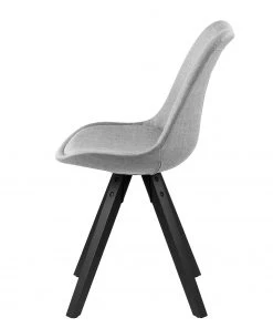 Mørteens Polsterstuhl Aledas V - Webstoff / Gummibaum massiv - Hellgrau / Schwarz - 4er Set -Deutschland Stühle Verkaufs-Shop 1000282514 210819 09460600479 DETAILS P000000001000282514