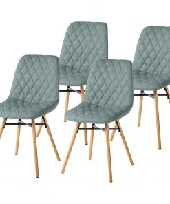 Mørteens Polsterstuhl Farelas - Webstoff Cors: Mintgrau - 4er Set