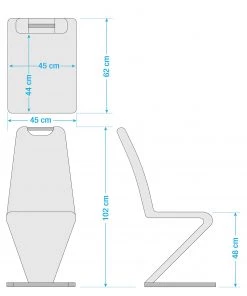 Fredriks Freischwinger Amanda I - 4er Set -Deutschland Stühle Verkaufs-Shop 1000283523 210810 13385300014 SKETCH DETAILS P000000001000283523 sketch