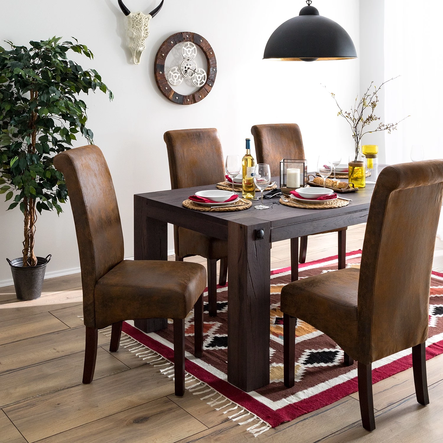 Ars Natura Polsterstuhl Nello IV - 4er Set 2 Ars Natura Polsterstuhl Nello IV - 4er Set – Bild 2