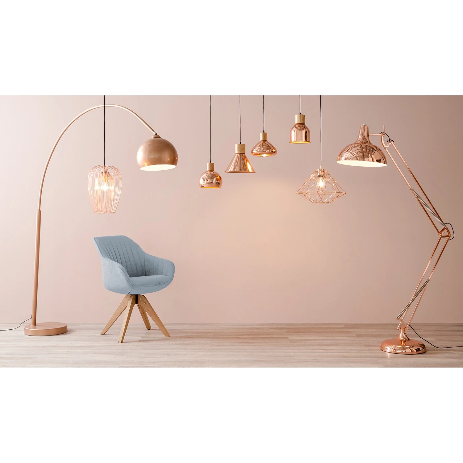 Mørteens Armlehnenstuhl Ermelo I - Hellblau - 2er Set 3 Mørteens Armlehnenstuhl Ermelo I - Hellblau - 2er Set – Bild 3