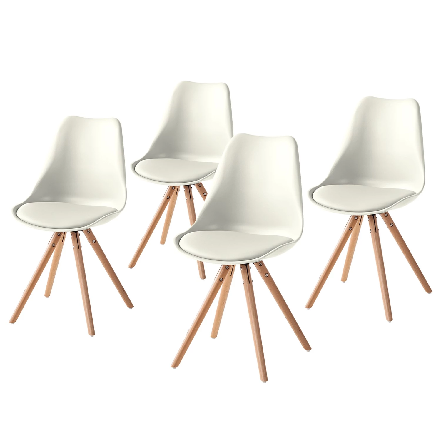 Mørteens Esszimmerstuhl Lindholm - Weiß - 4er Set 1 Mørteens Esszimmerstuhl Lindholm - Weiß - 4er Set