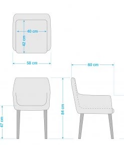 Mørteens Armlehnenstuhl Leedy I - Webstoff Zea: Beige - 2er Set -Deutschland Stühle Verkaufs-Shop 1000284185 210823 08534300013 SKETCH DETAILS P000000001000284185 sketch 2
