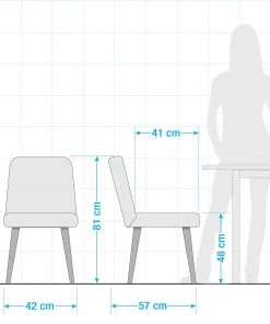 Mørteens Polsterstuhl Doskie I - Webstoff Zea: Dunkelgrau - 4er Set -Deutschland Stühle Verkaufs-Shop 1000284200 210823 08535200193 DETAILS P000000001000284200 2 scaled