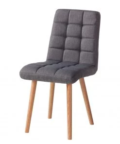 Mørteens Polsterstuhl Doskie I - Webstoff Zea: Dunkelgrau - 4er Set -Deutschland Stühle Verkaufs-Shop 1000284200 210823 08535200196 DETAILS P000000001000284200 2