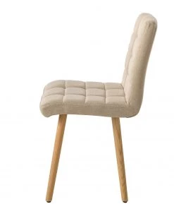 Mørteens Polsterstuhl Doskie II - Leinen / Eiche massiv - Beige - 4er Set -Deutschland Stühle Verkaufs-Shop 1000284203 210823 08535400214 DETAILS P000000001000284203