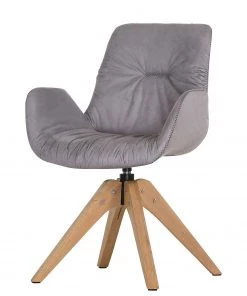 Red Living Polsterstuhl Wilbur II - Platin