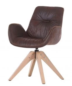 Red Living Polsterstuhl Wilbur I - Vintage Braun