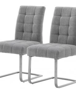 Ars manufacti Freischwinger Stawley II (2er-Set) - Lichtgrau