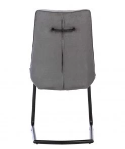 Fredriks Freischwinger Altoona (2er-Set) - Flachgewebe / Metall - Dunkelgrau & Hellgrau / Matt Schwarz -Deutschland Stühle Verkaufs-Shop 1000285150 220617 031 DETAILS P000000001000285150