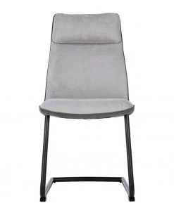 Fredriks Freischwinger Altoona (2er-Set) - Flachgewebe / Metall - Dunkelgrau & Hellgrau / Matt Schwarz -Deutschland Stühle Verkaufs-Shop 1000285150 220617 032 DETAILS P000000001000285150