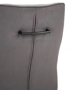 Fredriks Freischwinger Altoona (2er-Set) - Flachgewebe / Metall - Dunkelgrau & Hellgrau / Matt Schwarz -Deutschland Stühle Verkaufs-Shop 1000285150 220617 033 DETAILS P000000001000285150