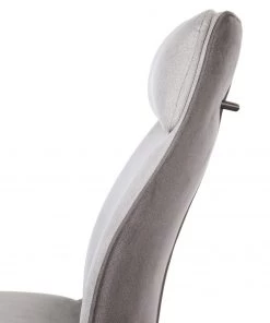 Fredriks Freischwinger Altoona (2er-Set) - Flachgewebe / Metall - Dunkelgrau & Hellgrau / Matt Schwarz -Deutschland Stühle Verkaufs-Shop 1000285150 220617 038 DETAILS P000000001000285150